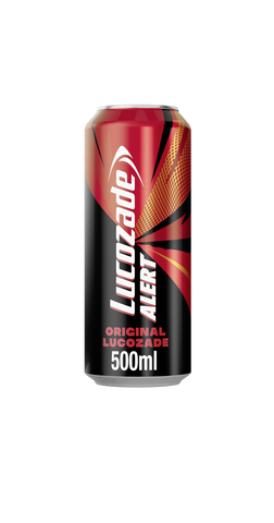 Lucozade Alert Energy Drink Original 3 x 500ml pack- best before 09/24, damaged box, ONLY 3 in the pack