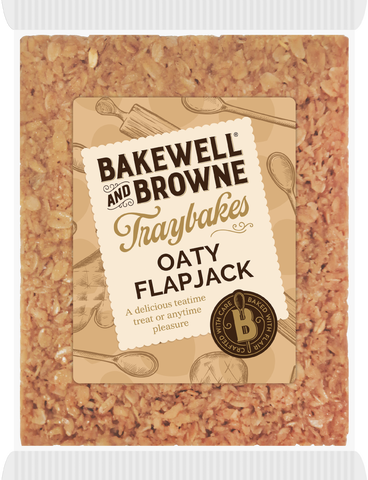 BAKEWELL & BROWNE Traybakes - Oaty Flapjack 375g, best before 27/01/24 (Ref To3-4)