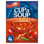 Batchelors Cup a Soup Tomato & Vegetable with Croutons 4 Sachets, 104,g, best before 12/25, dented box (Ref TB4-1)