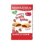 Kiddylicious Strawberry Fruity Bakes 12+ months 132g (6x22g)- best before 04/25- scruffy/open box and taped