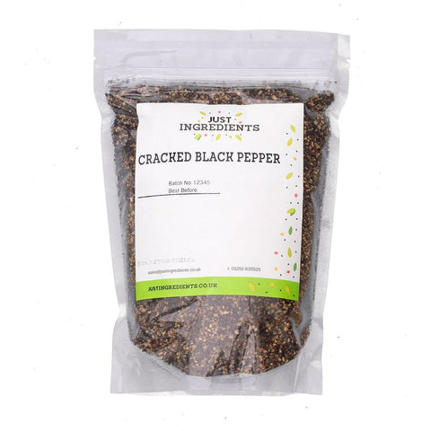 JustIngredients Fine Cracked Black Pepper 100g, best before 05/26