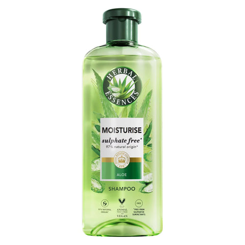 Herbal Essences Moisturise Shampoo Aloe 250ml, expiry 05/27