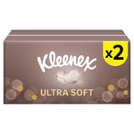 Kleenex Ultra Soft Twin Pack Tissues 64S, packaging may come scruffy