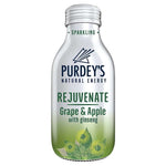 Purdey's Natural Energy Rejuvenate Grape & Apple 330ml best before 02/25- dirty bottle