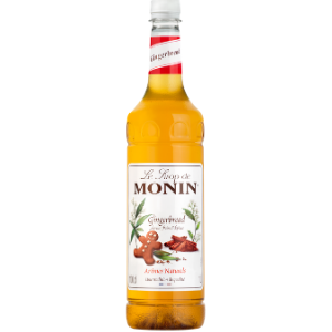 Monin Gingerbread Syrup 1ltr - best before 11/24, dented bottle  (ref T19-5)