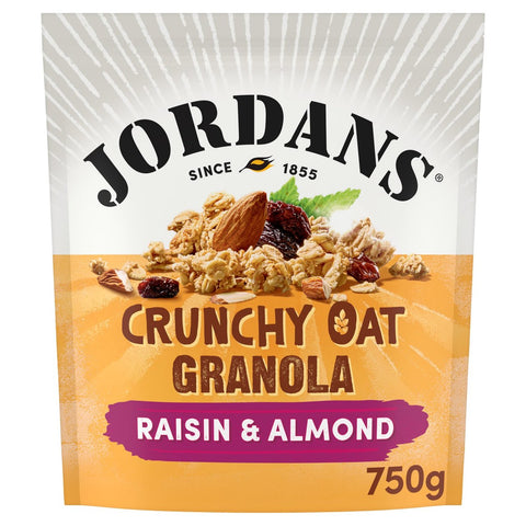 Jordans Crunchy Oat Raisin & Almond Granola Breakfast Cereal 750g- best before 14/11/26