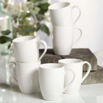 vivo - Villeroy & Boch Group Basic White Mug with Handle Premium Porcelain White Set of 6- new but open/scruffy box