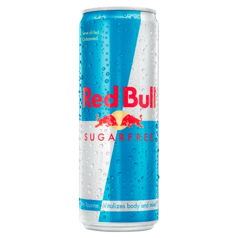 Red Bull Energy Drink, Sugar Free, 355ml-best before 06/25- dirty/dented cans