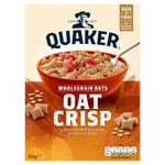 Quaker Oat Crisp Original Cereal 375g, best before 09/25 damaged, taped box