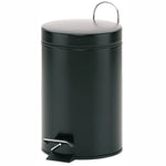 Trash can Kela Monaco Pedal 3L Black, condition new, open, scruffy box, small dent, scratch on lid