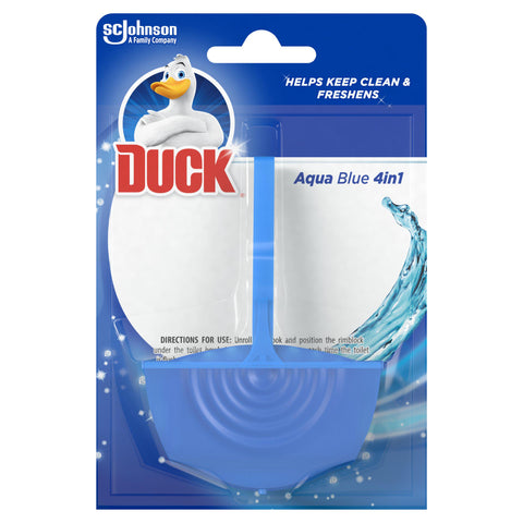 Duck Aqua Blue Rim block Toilet Cleaner 36g- slight dented/ scruffy pack