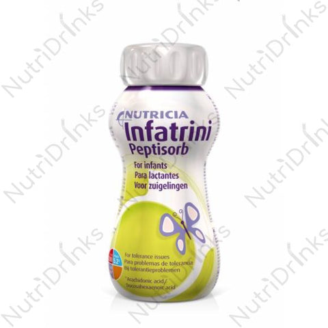 Nutricia Infatrini Peptisorb for infants, 200ml - best before 23/12/2023 - (ref TG7-3) - dirty and dented bottle