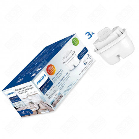 Philips Water AWP211 Micro X Clean Water Filter, Oval Cartridge - Pack of 3 White- new but open/scruffy box