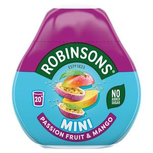 Robinsons Mini Passion Fruit & Mango On the Go Squash 66ml - best before 07/24