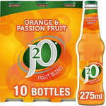 J2O Orange & Passion Fruit pack of 8 x 275ml-best before 12/24-open pack and taped-missing 2 bottle you will buy 8 bottles-(Ref E254 )