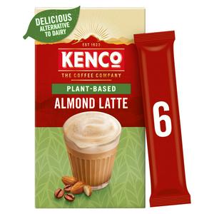 Kenco Plant Based Almond Latte Instant Coffee Sachets x6- best before 30/10/25