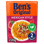 Ben's Original Mexican Style Microwave Rice 220g, best before  14/05/25