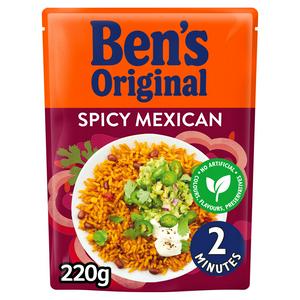 Ben's Original Spicy Mexican Microwave Rice 220g, best before 04/25