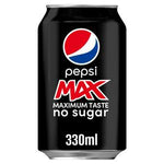 Pepsi max 23 x 330ml Best Before 8/24 (ref t1)