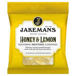 Jakemans Honey & Lemon Soothing Menthol Lozenges 73g Best before 06/26, scruffy bag