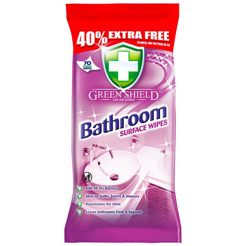 Greenshield Bathroom Surface Wipes 70 Pack
