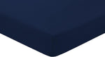 Amigozone Extra Deep Non Iron Fitted Sheets (Double, Navy), condition new, open bag