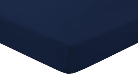 Amigozone Extra Deep Non Iron Fitted Sheets (Double, Navy), condition new, open bag