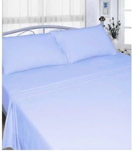 Rayyan Linen Thermal Flannelette Flat Sheet 100% Cotton Brushed (Sky Blue, Single) new in original packaging