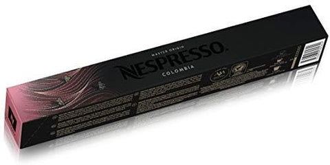 10 X Nespresso Master Origin Colombia Coffee Capsules damaged/open box best before 4/25 (ref e410)