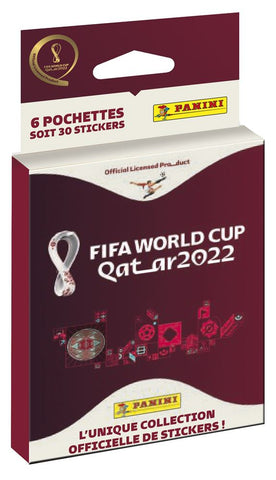 Panini World Cup 2022 qatar STK Blister 6 pochettes FRENCH, open/damaged box, sealed packs inside