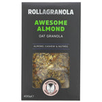 Rollagranola | Awesome Almond Granola | 400g- best before 20/03/25- damaged pack and taped, still sealed