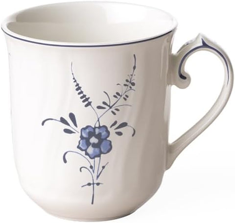 Villeroy & Boch Old Luxembourg Coffee Mug, 290 ml, Height: 8.8 cm, White/Blue- new but scruffy packaging