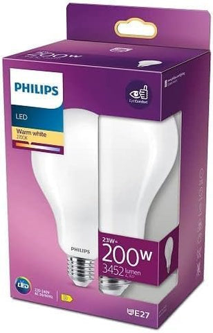 Philips LED Premium Classic A95 Frosted Light Bulb E27 Edison Screw 200W, Warm White new in original box
