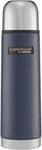 Thermos Stainless Steel Flask, Hammertone Blue, 1 l- new but the lid/cup has a dent, does not affect use