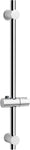 SAMODRA Shower Riser Rail with Adjustable Shower Head Holder,66 cm Chrome used very good , needs screws
