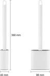 Ibergrif Toilet Brushes & Holders, Deep Cleaner Silicone Toilet Brush- new but no box, adhesive tape missing