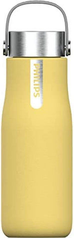 Philips Water GoZero Smart UV Bottle - Yellow Small- used- very good but cable missing