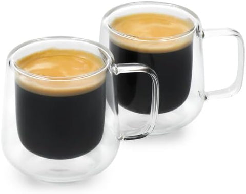 La CafetiÃ¨re 2pc Siena Double-Walled Espresso Glasses Set, 100ml - new but opened box