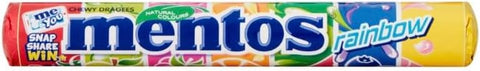 Mentos Rainbow Chewy Dragees 37.5g, best before 05/27