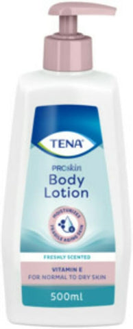 TENA Body Lotion 500ml best before 03/27- slight dented/dirty bottle