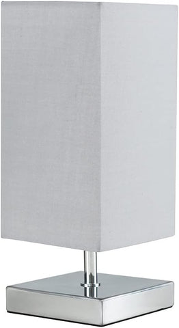 MiniSun Modern Table Lamp, Grey Shade, condition new, missing original box, tested (Ref TT343)