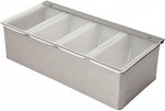 Beaumont 4 Part Stainless Steel Condiment Holder- new but open box