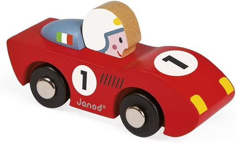 Janod  Story Racing Wooden Car, Speed, condition -new but open box