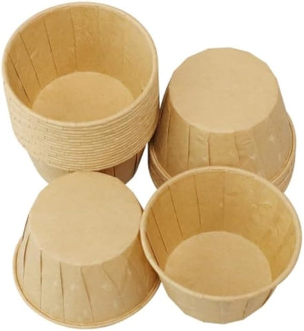 We Can Source It Ltd 4oz Kraft Brown Paper Souffle Pots, Pack of 250, New, slightly dented box