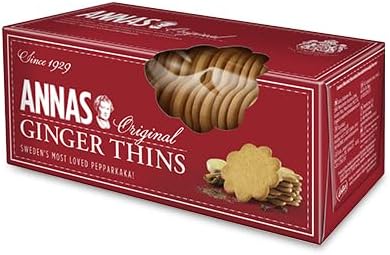 Annas Original Ginger Thins 150g- best before 17/11/25