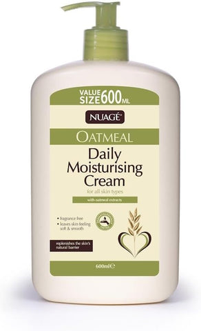 Nuage Oatmeal Daily Moisturising Cream 600ml, best before 06/28