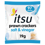 itsu Salt & Vinegar Prawn Crackers 19g, best before 08/06/24