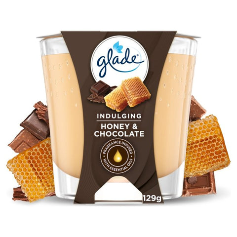 Glade Jar Candle, 129g, Honey & Chocolate (Ref T2-2)
