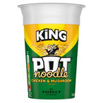 Pot Noodle King Pot Chicken & Mushroom 114g- best before 03/24- scruffy pot