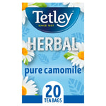 Tetley Herbal Pure Camomile Tea Bags x20 (30g)- best before 04/26- damaged box/still sealed